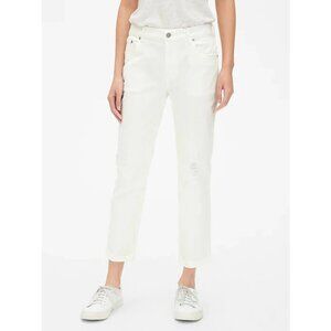 Gap Best Girlfriend Distressed White Jeans 25 c82